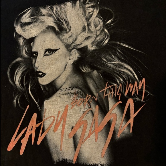 Lady Gaga born this way T-shirt medium - Picture 2 of 4